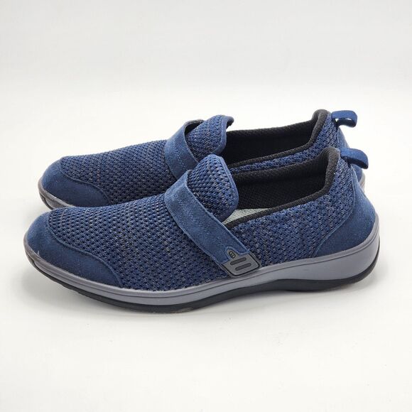 Orthofeet Quincy Blue Arch Support Slip On Shoes Size 10 - Picture 4 of 8